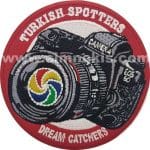 Turkish spotters fotoğrafçı photographer nakış işleme arma parch peç 9.5x9.5 cm