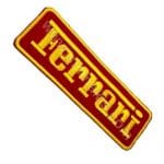 Ferrari Nakış İşleme Arma Amblemi Kırmızı Sarı 10x3 cm