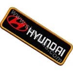 Hyundai Nakış İşleme Arma Amblem Patch Siyah 13x4 cm