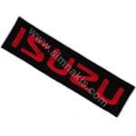 isuzu Nakış İşleme Arma Amblemi Patch Siyah 9x2,5 cm