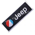 Jeep Nakış İşleme Arması Amblemi Patch Yazı Siyah 12x4 cm