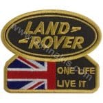 Land Rover 4x4 Nakış İşleme Arma Amblem Patch 9x7,5 cm