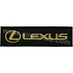 Lexus Nakış İşleme Arma Amblem Patch Yazı Gold 12x3 cm