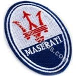 Maserati Maserati Nakış İşleme Arma Amblem Patch 9x6,5 cm