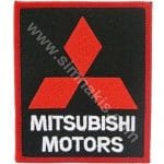 Mitsubishi 4x4 Logo Nakış İşleme Arma Amblem Patch 8,5x7,5 cm