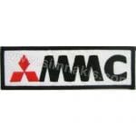 Mitsubishi mmc Logo Nakış İşleme Arma Amblem Patch 10x3 cm