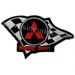 Mitsubishi Racing Sport Logo Nakış İşleme Arma Amblem Patch 10x8 cm