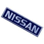 Nissan Nakış İşleme Arma Amblem Patch Yazı Mavi 9x2,5 cm