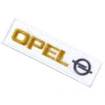 Opel Nakış İşleme Arma Amblem Patch Yazı Logo Gold 12x3 cm