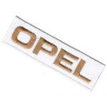 Opel Nakış İşleme Arma Amblem Patch Yazı Beyaz 8x2,5 cm