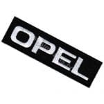 Opel Nakış İşleme Arma Amblem Patch Yazı Siyah 8x2,5 cm