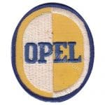 Opel Nakış İşleme Arma Amblem Patch Logo Beyaz Sarı 8x6,5 cm