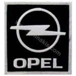Opel Nakış İşleme Arma Amblem Patch Logo Siyah 6,5x6 cm