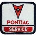Pontiac Service Nakış İşleme Arma Amblem Patch Logo 8x7 cm