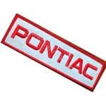 Pontiac Nakış İşleme Arma Amblem Patch Logo Yazı 10x3 cm
