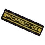 Porsche Yazısı Nakış İşleme Arma Amblem Patch Logo Siyah 12,5x3,5 cm