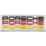 Porsche Yazısı nakış işleme arma patch peç  9.5x4 cm & 9x6 cm
