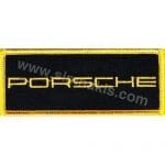 Porsche Nakış İşleme Arma Amblem Patch Logo Yazı 10x3 cm
