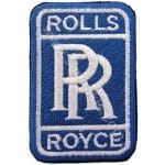 Rolls Royce Nakış İşleme Arma Amblemi Patch Logo 9x6 cm