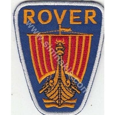 Rover Nakış İşleme Arma Amblemi Patch Logo Mavi 9x7,5 cm