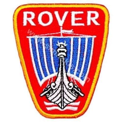 Rover Nakış İşleme Arma Amblemi Patch Logo Kırmızı 9x7,5 cm