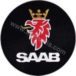 Saab Nakış İşleme Arma Amblem Patch Logo 8x8 cm