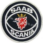 Saab Scania Nakış İşleme Arma Amblemi Patch Logo 8x8 cm