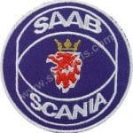 Saab Scania Nakış İşleme Arma Amblem Patch Logo 8x8 cm