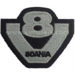 Saab Scania V8 İşleme Arması Amblem Patch Logo 8X7 cm