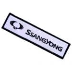 Ssangyong Yazı Logo Nakış İşleme Arma Amblem Patch 13x3 cm