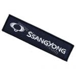 Ssangyong Yazı Logo Nakış İşleme Arma Amblemi Patch 13x3 cm