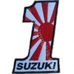 Suzuki 1 Logo Nakış İşleme Arması Amblemi Patch 8x5 cm