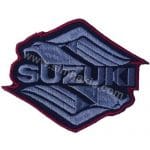 Suzuki Logo Nakış İşleme Arması Amblemi Patch Gri 9x7 cm
