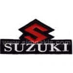 Suzuki Logo Nakış İşleme Arması Amblemi Patch Yazısı 9x4,5 cm