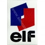 Elf Logo Nakış İşleme Arma Amblem Patch 8x5,5 cm