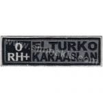 Motorcu Yaka isimliği Nakış İşleme Reflektörlü isimlik 3x10 cm veya 3×12 cm