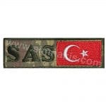 Askeri Personel Bölüm Yaka isimliği Nakış İşleme 13x3 cm isimlik