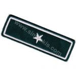 Yaka isimliği yıldız nakış işleme arma patch peç 9x3 cm