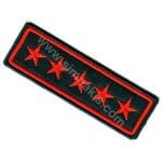 Yaka isimliği yıldız nakış işleme arma patch peç 9x3 cm