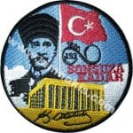 Atatürk sonsuza kadar nakış işleme arma patch peç 9,5x9,5 cm