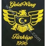 Goldwing Türkiye 1966 Mont Nakış İşleme Arma Patch 25x23 cm