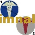 Sağlık tıp arması nakış işleme arma patch peç 8x8 cm