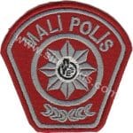 KKTC Mali Polis arması nakış işleme patch peç 7x7 cm
