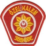 KKTC özel kalem polisi arması nakış işleme patch peç 7x7 cm