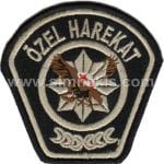 KKTC özel harekat polisi arması nakış işleme patch peç 7x7 cm