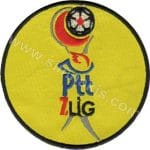 Ptt 1 Lig arması nakış işleme patch peç 8x8 cm