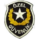 Özel Güvenlik Logo Nakış işleme Arma Patc 9x7,5 cm