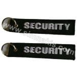 Özel güvenlik Security Anahtarlık Nakış işleme 13x3 cm
