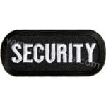 Security Yazısı Nakış işleme Arma Patch 9x4 cm