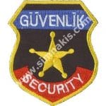 Güvenlik Security Nakış işleme Arma Patch 9x7 cm